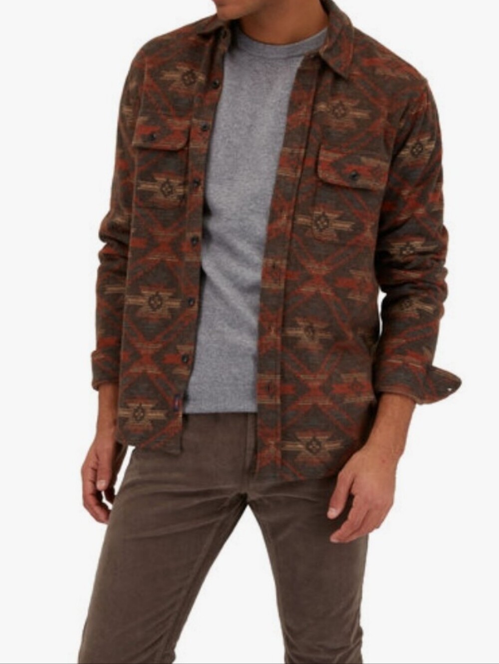 Faherty Brand Doug Good Feather Legend Western Range Shirt